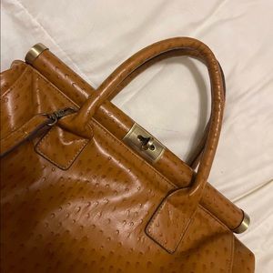Unique, vegan ostrich purse